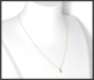 Preview: 585 Gold Brillant Collier 0,272ct, VS1; EGL Zertifikat